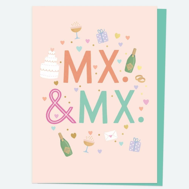 Image of Dotty About Paper Cute Mx and Mx Wedding Card