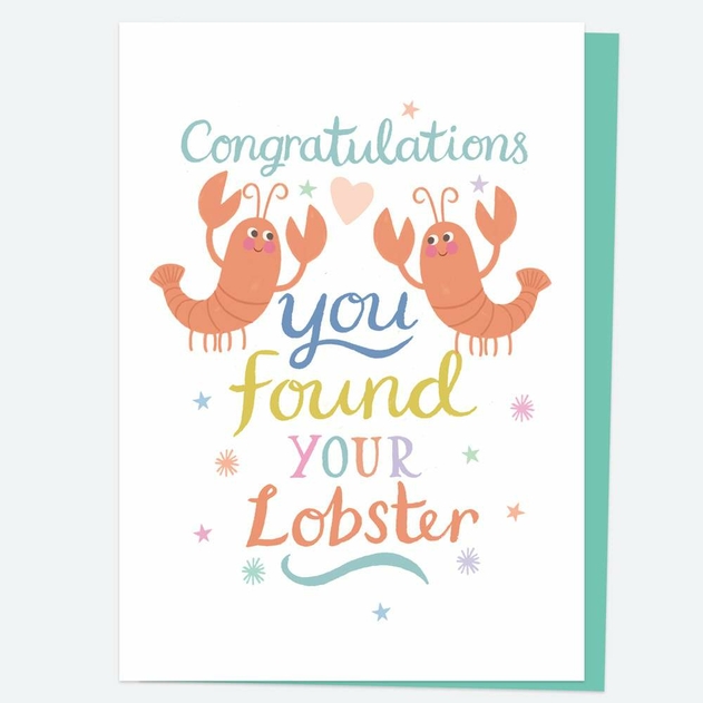 Image of Dotty About Paper Lobster Engagement Card