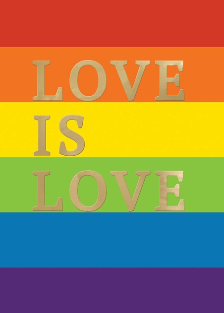 Image of Second Nature Rainbow Stripe Friendship Support Card