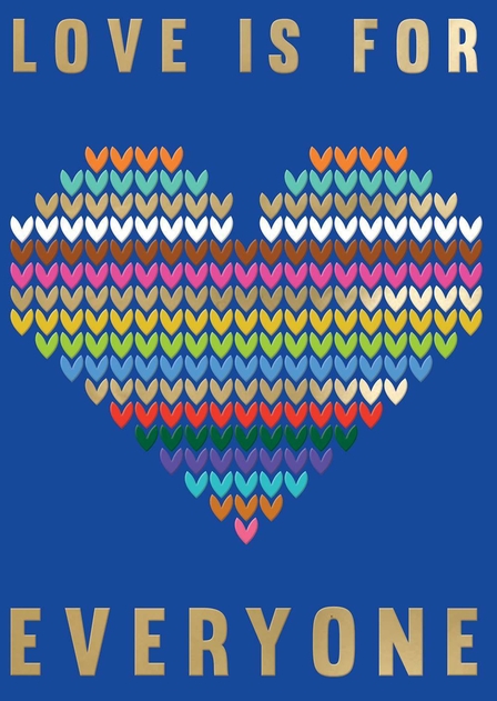 Image of Secondnature Heart With Rainbow Friendship Support Card