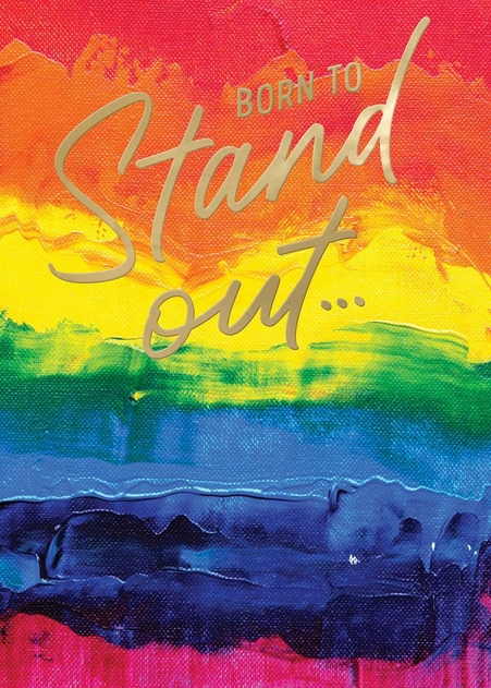 Image of Secondnature Rainbow Paint Friendship Support Card