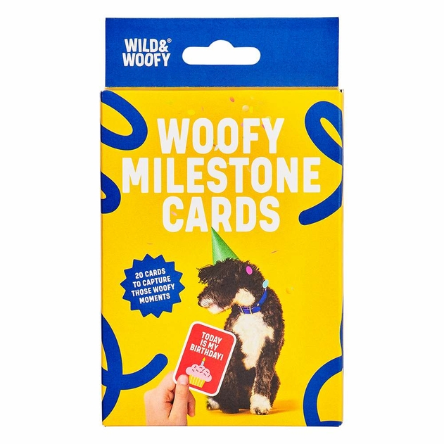 Image of Wild and Woofy Pet Dog Milestone Cards