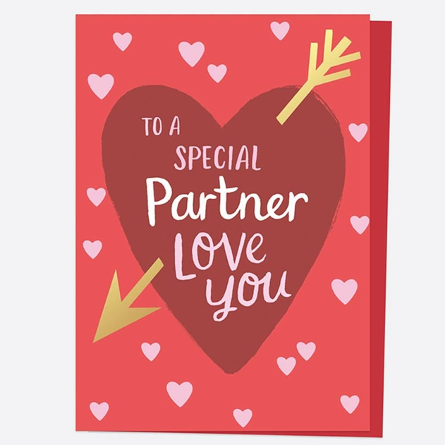Image of Dotty About Paper Luxury Partner Heart Valentine's Day Card