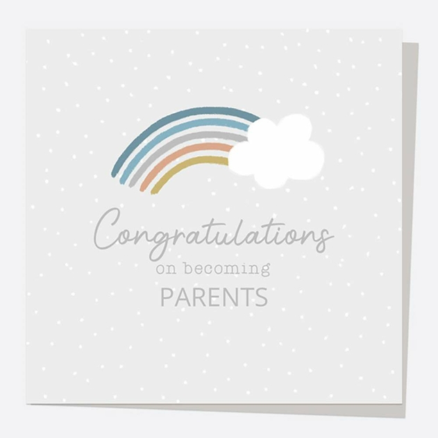 Image of Dotty About Paper Congratulations On Becoming Parents Rainbow Card