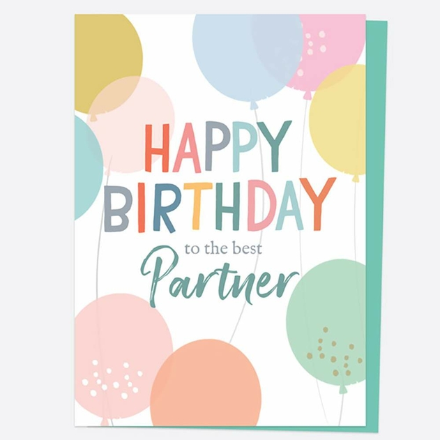 Image of Dotty About Paper Partner Balloons Birthday Card