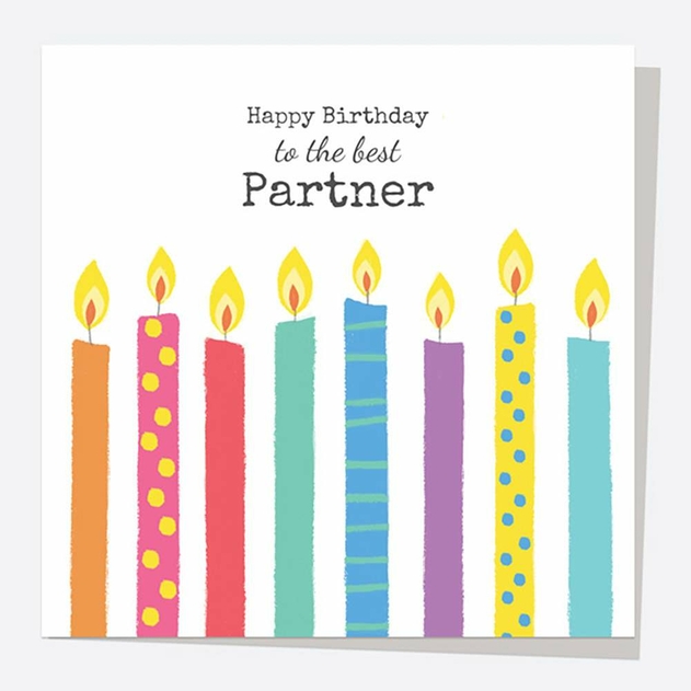Image of Dotty About Paper Partner Candles Birthday Card