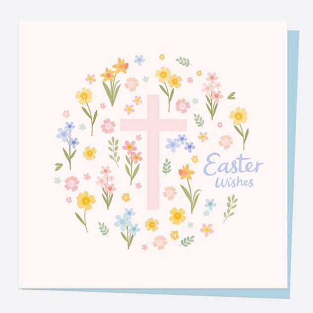 Image of Dotty About Paper Floral Cross Easter Card