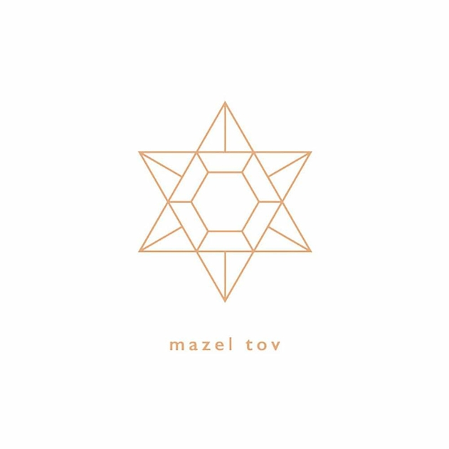Image of Mazel Tov White Star Card