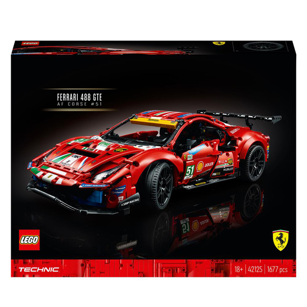 Image of LEGO Technic Ferrari 488 GTE AF Corse #51 V29 42125