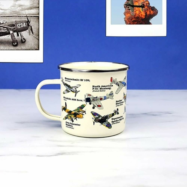 Image of Gift Republic Planes Enamel Mug