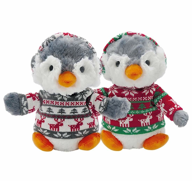 Image of WHSmith Christmas Penguins Poppi & Perla 28cm Soft Toy