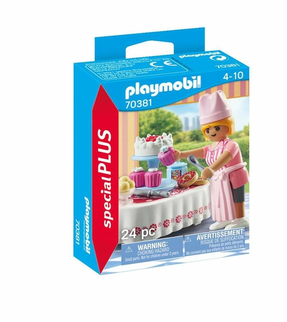 Playmobil 70381 Baker With Dessert Table