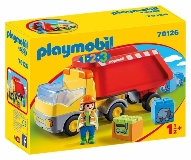 Playmobil 1.2.3 70126 Dump Truck For Children