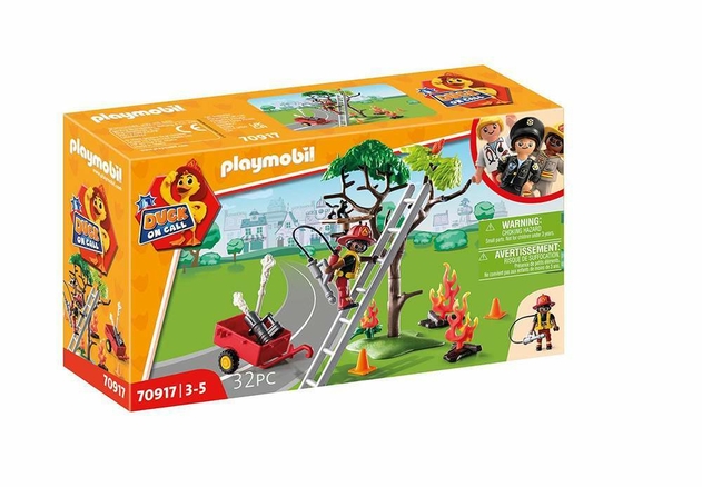 Playmobil 70917 DUCK ON CALL Fire Rescue Action Cat Rescue