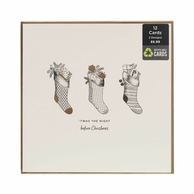 Image of WHSmith Twas The Night Before Christmas Card Pack of 12