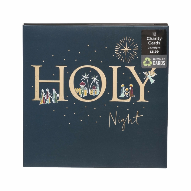 Image of WHSmith Christmas Star Of Wonder Recyclable Christmas Card Pack of 12
