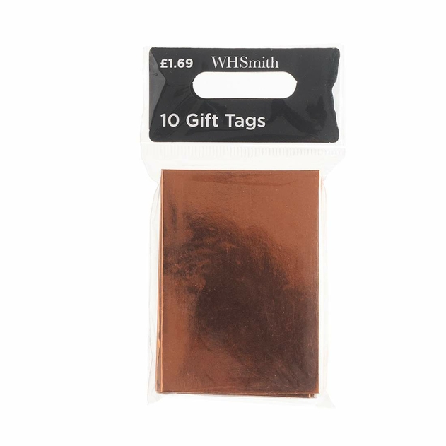 Image of WHSmith Copper Gift Tags Pack of 10