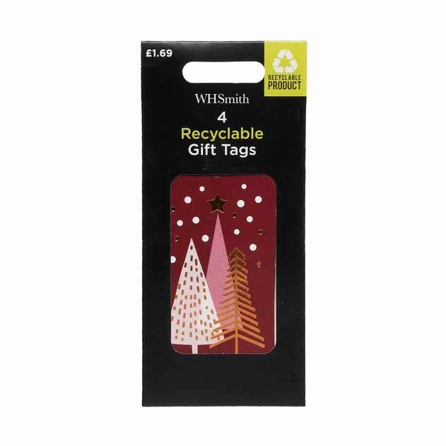 Image of WHSmith Copper Star Gift Tags Pack of 4