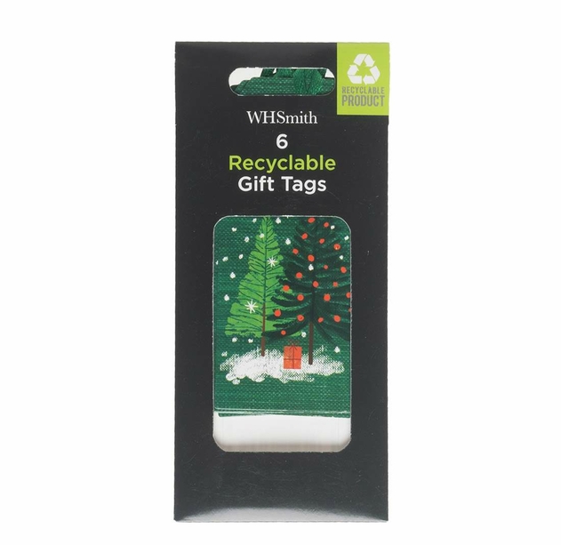 Image of WHSmith Green Forest Gift Tags Pack of 6
