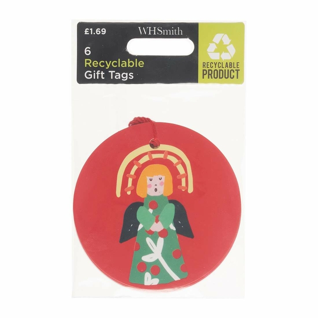 Image of WHSmith Hope and Peace Christmas Gift Tags Pack of 6