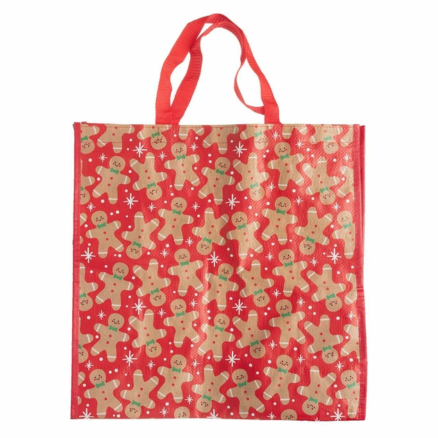 Image of WHSmith Gingerbread Reuseable Gift Shopping Bag