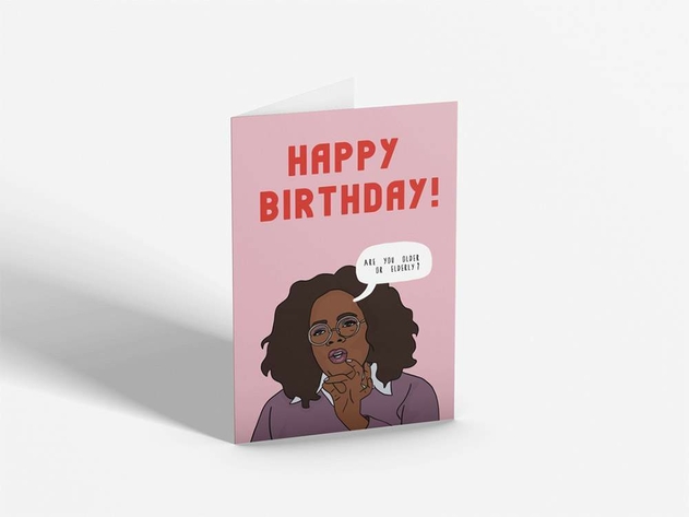 Image of Kazvare Made It Are You Old Or Elderly Birthday Oprah Greetings Card