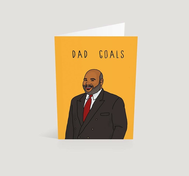 Image of Kazvare Made It Dad Goals Greetings Card