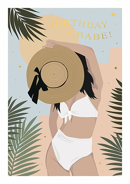 Image of Fierce & Fabulous Birthday Babe Birthday Card