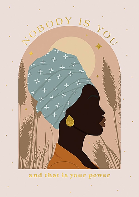 Image of Fierce & Fabulous Nobody Is You Greetings Card