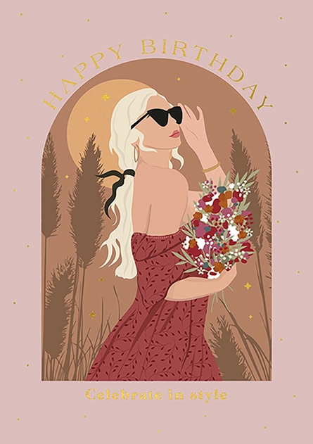 Image of Fierce & Fabulous In Style Greetings Card