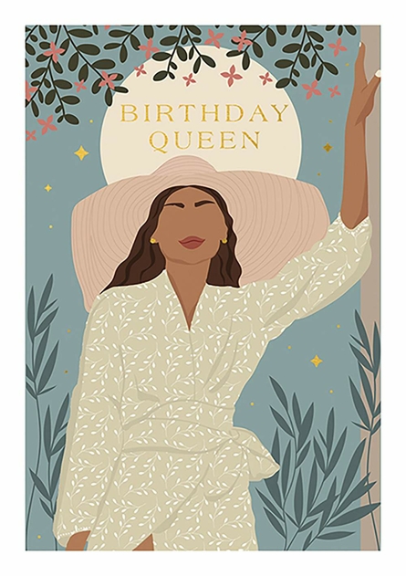 Image of Fierce & Fabulous Birthday Queen Greetings Card
