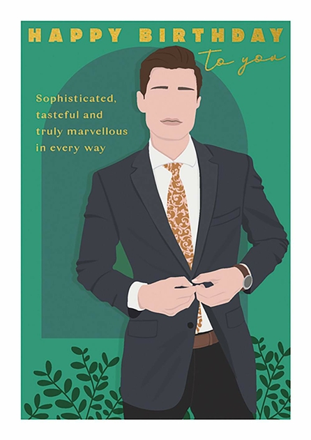 Image of You The Man Birthday Marvellous Greetings Card