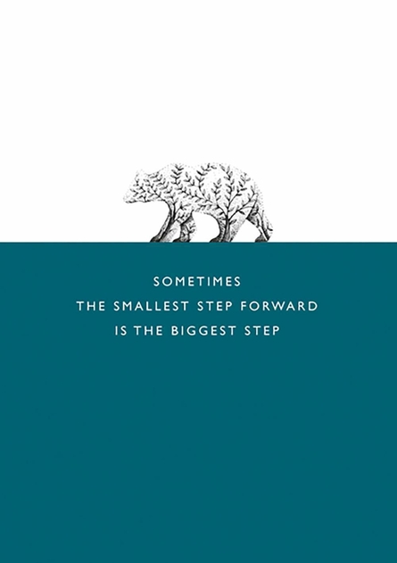 Image of Bear Step Forward Greetings Card