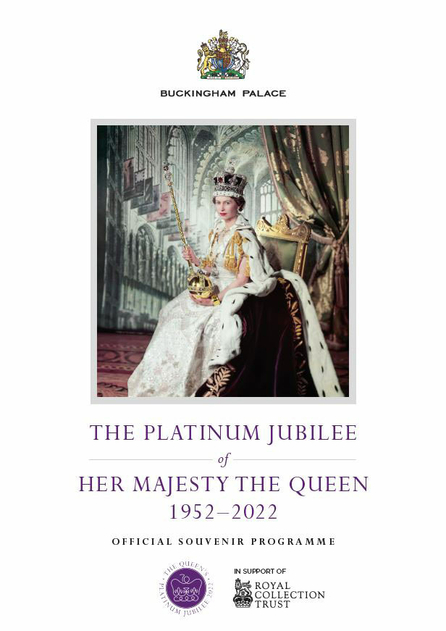 Official Souvenir Programme Of Her Majesty The Queens Platinum Jubilee 1952 2022 magazine