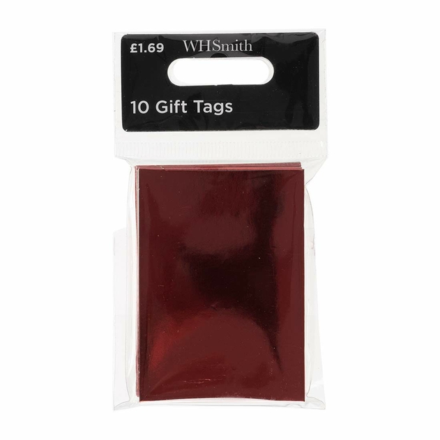 Image of 10 Plain Red Tags