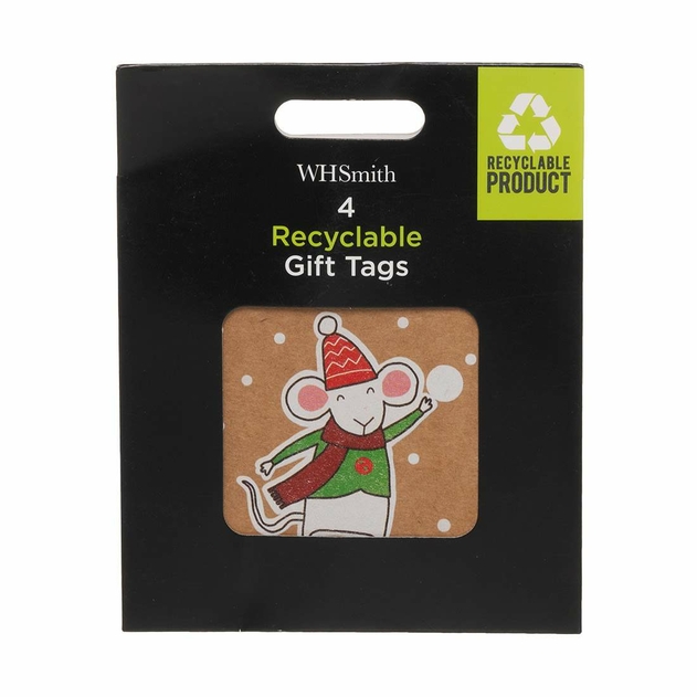 Image of WHSmith 4 Mice Recyclable Gift Tags
