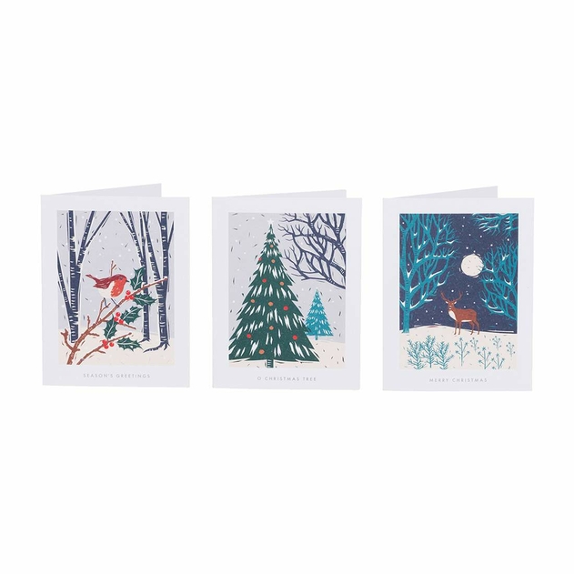 Image of WHSmith Woodland Wonder Christmas Card Pack of 15
