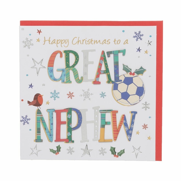 Image of More Than Words Great Nephew Christmas Card