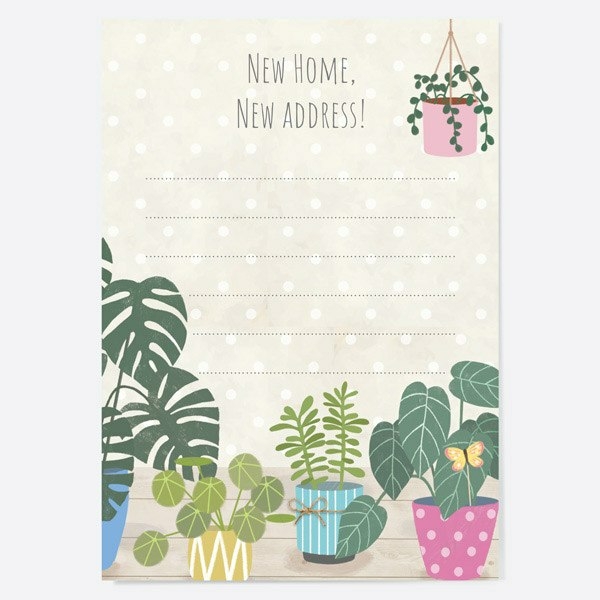 Image of Dotty About Paper New Home Address Cards Pack of 10