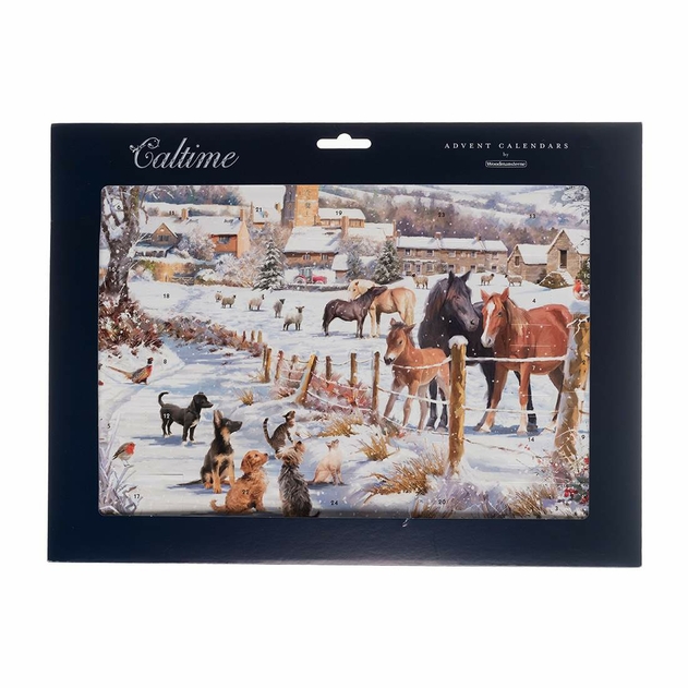 Image of WHSmith 2022 Snowy Lane Paper Advent Calendar