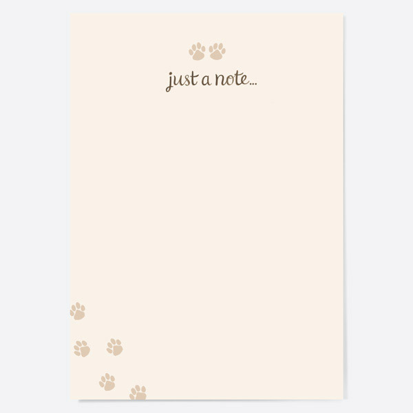 Image of Dotty About Paper Animal Paw Prints Note Cards Pack of 10