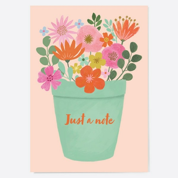 Image of Dotty About Paper Blooms Flower Pot Note Cards Pack of 10