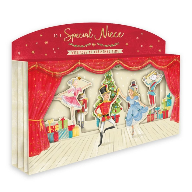 Image of Second Nature Nutcracker Niece 3D Christmas Card