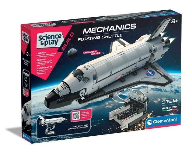 Image of Clementoni Mechanics Lab Floating Space Rocket Nasa Toy