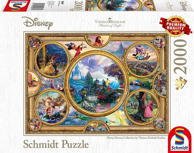 Image of Thomas Kinkade Disney Dreams Collection 2000 Piece Jigsaw Puzzle
