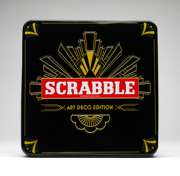 Image of Scrabble Board Game Art Deco Edition Tin