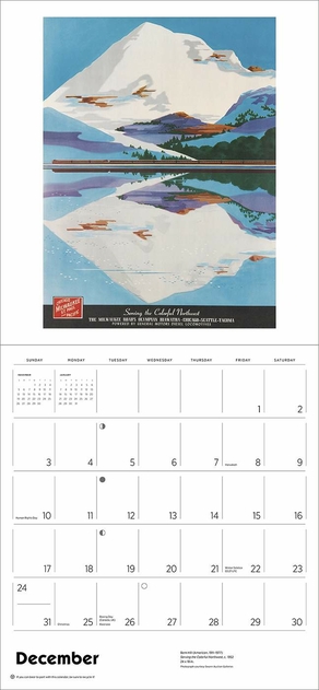 Image of Pomegranate America by Rail 2023 Wall Calendar