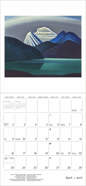 Image of Pomegranate Lawren S. Harris 2023 Wall Calendar