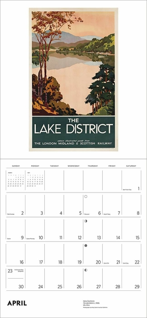 Image of Pomegranate England by Rail 2023 Wall Calendar