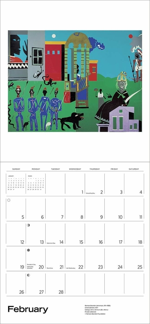 Image of Pomegranate Romare Bearden 2023 Wall Calendar